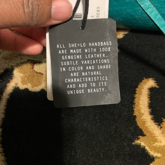 COPY - She + Lo studded teal clutch - Picture 6 of 7